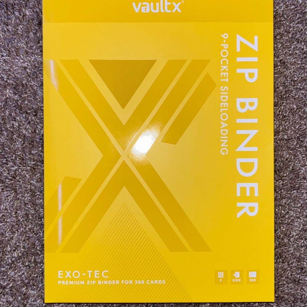 Pokemon VaultX Yellow Zip Binder
